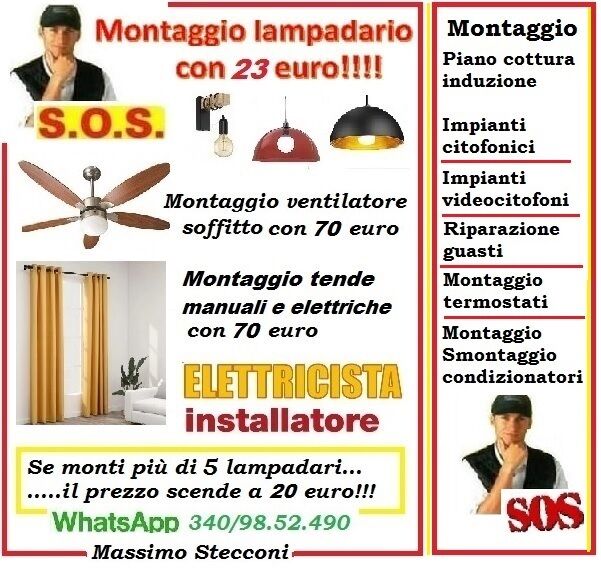 5190958  Montaggio lampadario applique